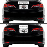 2015-2017 Acura TLX | Rear Reflector Trim Chrome Delete PreCut Vinyl Wrap