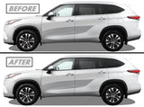 2020-2023 Toyota Highlander | Window Trim Chrome Delete PreCut Vinyl Wrap