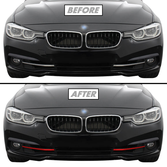 2012-2018 BMW 3 Series F30 Sedan | Fog Light Trim Chrome Delete PreCut Vinyl Wrap
