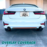 2019-2023 BMW 3 Series G20 | Rear Bumper Diffuser Trim PreCut Vinyl Wrap