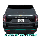 2021-2023 Chevrolet Suburban | Rear Bumper Trim Chrome Delete PreCut Vinyl Wrap