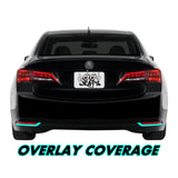 2015-2017 Acura TLX | Rear Reflector Trim Chrome Delete PreCut Vinyl Wrap