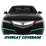 2015-2017 Acura TLX | Fog Light Trim Chrome Delete PreCut Vinyl Wrap