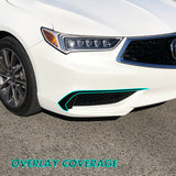 2018-2020 Acura TLX | Front Bumper Side Grill Trim Chrome Delete PreCut Vinyl Wrap
