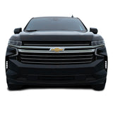 2021-2023 Chevrolet Suburban | Front Bumper Lower Lip Trim Chrome Delete PreCut Vinyl Wrap