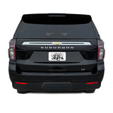 2021-2023 Chevrolet Suburban | Rear Bumper Trim Chrome Delete PreCut Vinyl Wrap