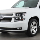 2015-2020 Chevrolet Suburban | Headlight Trim Chrome Delete PreCut Vinyl Wrap