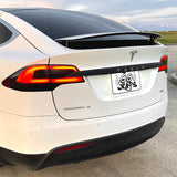 2016-2021 Tesla Model X | Rear Trunk Trim Chrome Delete PreCut Vinyl Wrap