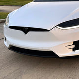 2016-2021 Tesla Model X | Front Bumper Trim Combo Chrome Delete PreCut Vinyl Wrap
