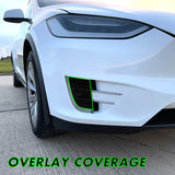 2016-2021 Tesla Model X | Fog Light Cutout PreCut Tint Overlays