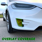 2016-2021 Tesla Model X | Fog Light Cutout PreCut Tint Overlays