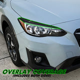 2018-2023 Subaru Crosstrek | Headlight Eyelid PreCut Vinyl Overlays
