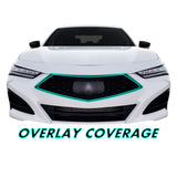 2021-2023 Acura TLX | Front Grill Trim Chrome Delete PreCut Vinyl Wrap