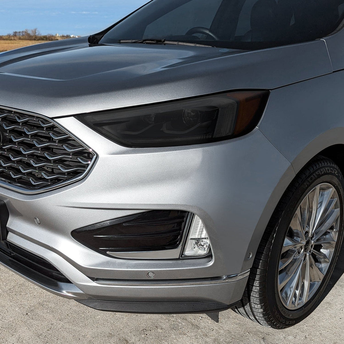 2019 2024 Ford Edge Headlight PreCut Tint Overlays SlickMod 2019-2024-ford-edge-headlight-precut-tint-overlays-slickmod