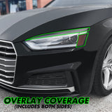 2018-2019 Audi A5 / S5 | HID Headlight Cutout PreCut Tint Overlays