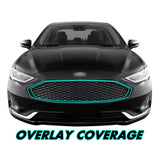 2019-2020 Ford Fusion | Outer Front Grill Trim Chrome Delete PreCut Vinyl Wrap