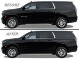 2021-2023 Chevrolet Suburban | Running Board Trim Chrome Delete PreCut Vinyl Wrap