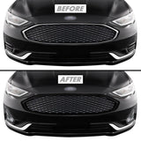 2019-2020 Ford Fusion | Outer Front Grill Trim Chrome Delete PreCut Vinyl Wrap
