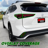 2020-2023 Toyota Highlander | Tail Light PreCut Tint Overlays