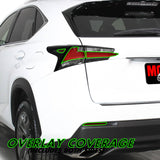 2015-2017 Lexus NX | Tail Light Cutout PreCut Tint Overlays