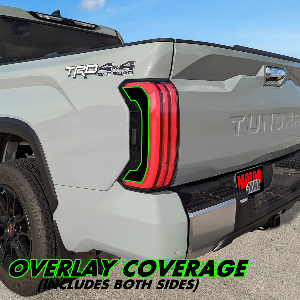 20222023 Toyota Tundra Tail Light Side PreCut Vinyl Overlays SlickMod