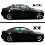2013-2018 Cadillac ATS Sedan | Window Trim Chrome Delete PreCut Vinyl Wrap