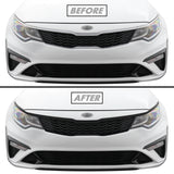 2016-2020 Kia Optima | Front Grill Trim Chrome Delete PreCut Vinyl Wrap