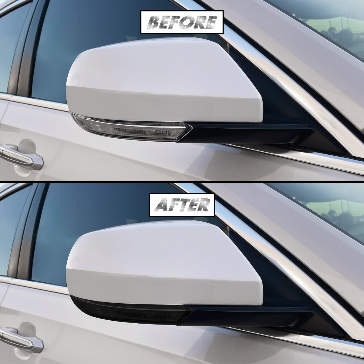 20202023 Cadillac CT4 Mirror Turn Signal PreCut Tint Overlays SlickMod