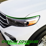 2020-2023 Ford Explorer | Headlight Eyelid PreCut Vinyl Overlays