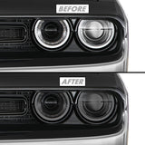 2015-2022 Dodge Challenger | Headlight PreCut Tint Overlays