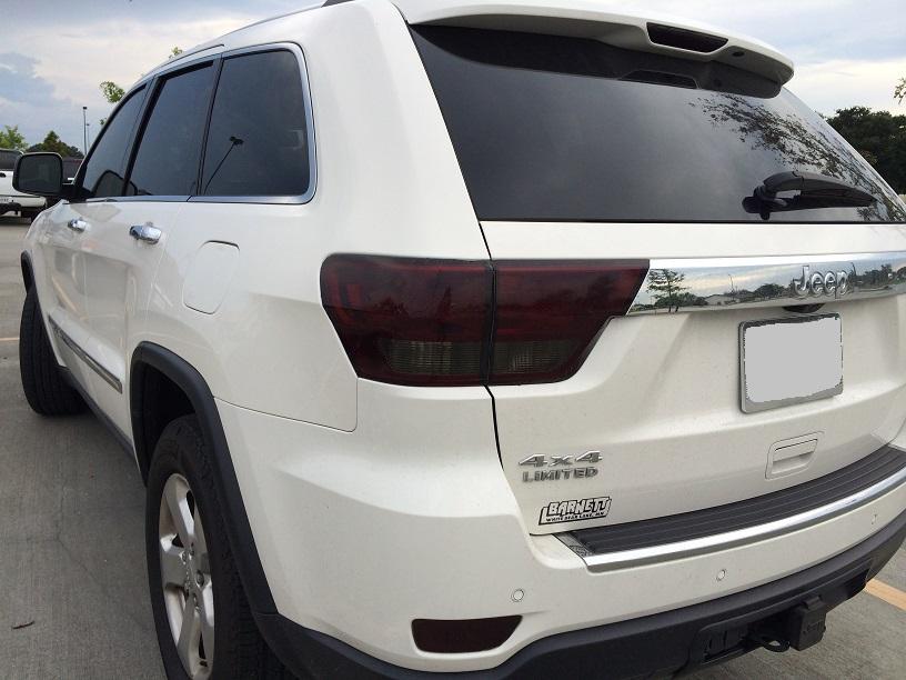 2011-2013 Jeep Grand Cherokee | Tail Light PreCut Tint Overlays