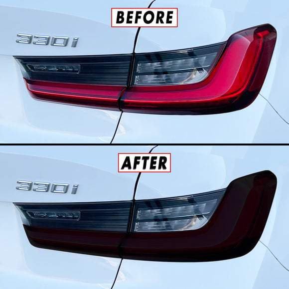 2019-2021 BMW 3 Series G20 | Tail Light Cutout PreCut Tint Overlays