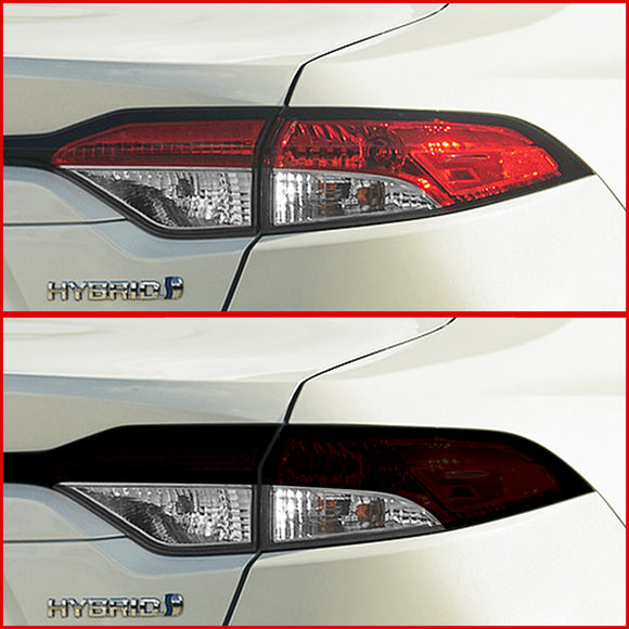 2020-2022 Toyota Corolla Sedan | Tail Light Cutout PreCut Tint Overlays