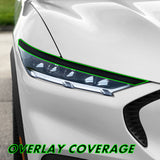 2021-2024 Ford Mustang Mach-E | Headlight Eyelid PreCut Vinyl Overlays
