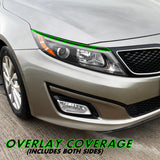 2014-2015 Kia Optima | Headlight Eyelid PreCut Vinyl Overlays