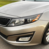 2014-2015 Kia Optima | Headlight Eyelid PreCut Vinyl Overlays