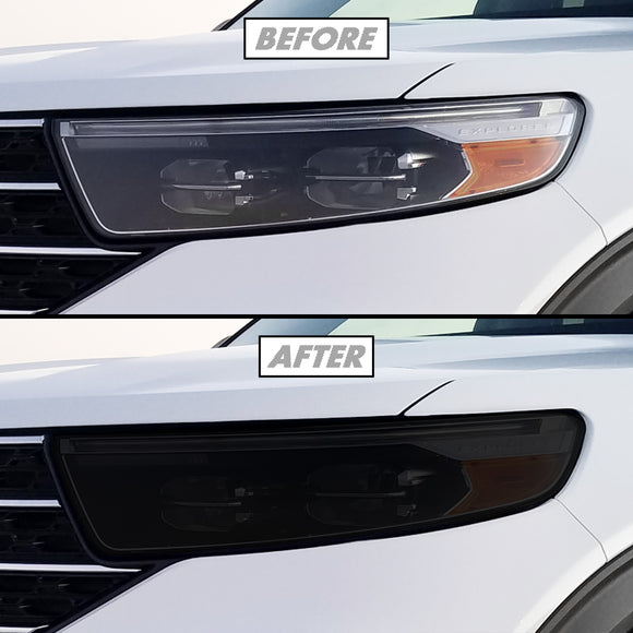 2020-2023 Ford Explorer | Headlight PreCut Tint Overlays