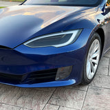 2012-2021 Tesla Model S | Headlight Cutout PreCut Tint Overlays