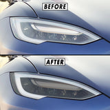 2012-2021 Tesla Model S | Headlight Cutout PreCut Tint Overlays