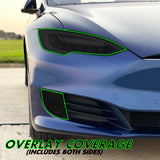 2012-2021 Tesla Model S | Headlight PreCut Tint Overlays
