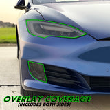 2012-2021 Tesla Model S | Headlight PreCut Tint Overlays