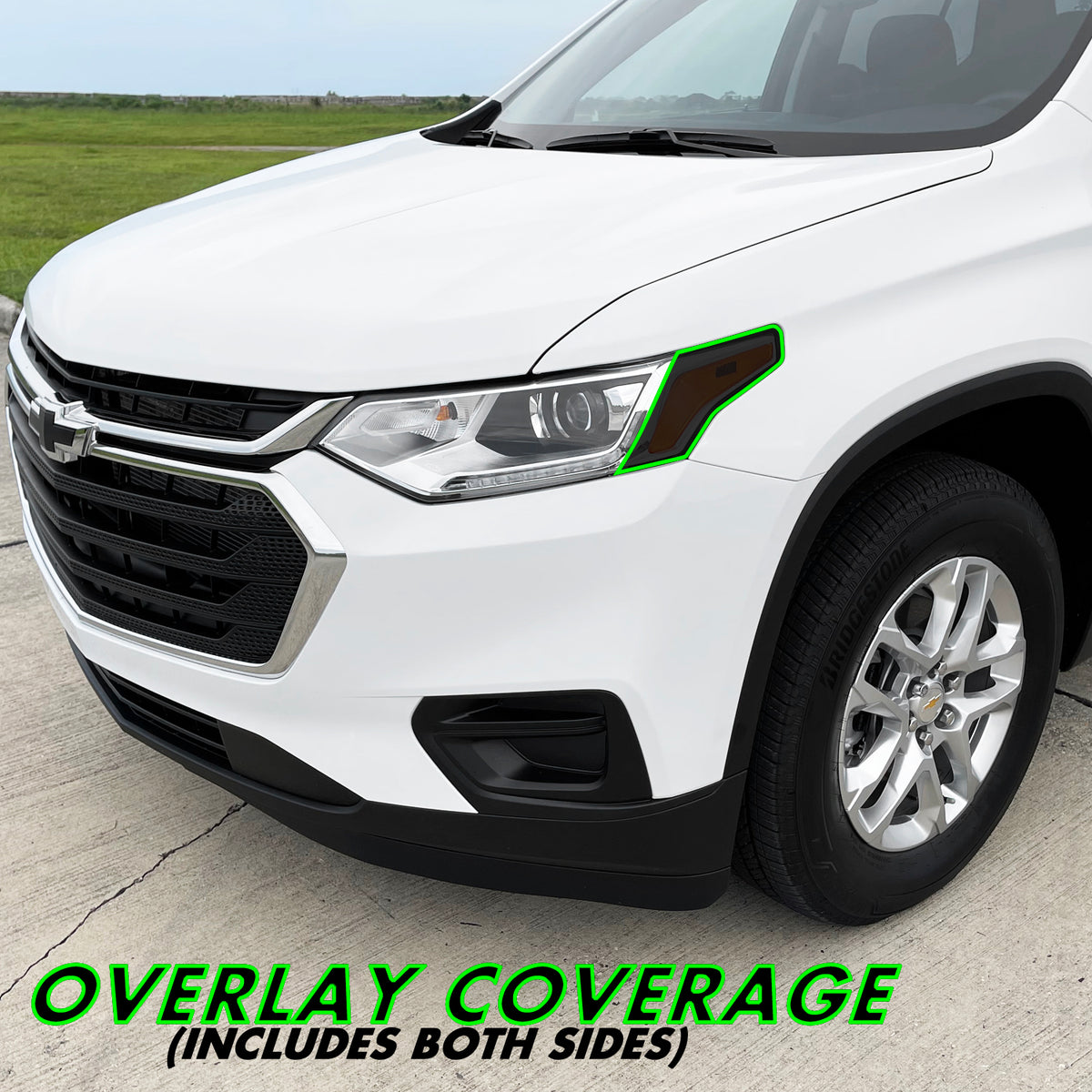 2018-2021 Chevrolet Traverse | Headlight Side Marker PreCut Tint Overlays