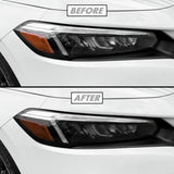 2022-2023 Honda Civic | Headlight Cutout & Side Marker PreCut Tint Overlays