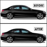 2015-2021 Mercedes C-Class Sedan | Window Trim Chrome Delete PreCut Vinyl Wrap
