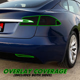 2012-2021 Tesla Model S | Tail Light PreCut Tint Overlays