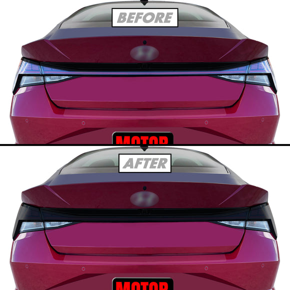 2021-2023 Hyundai Elantra | Tail Light Cutout PreCut Tint Overlays