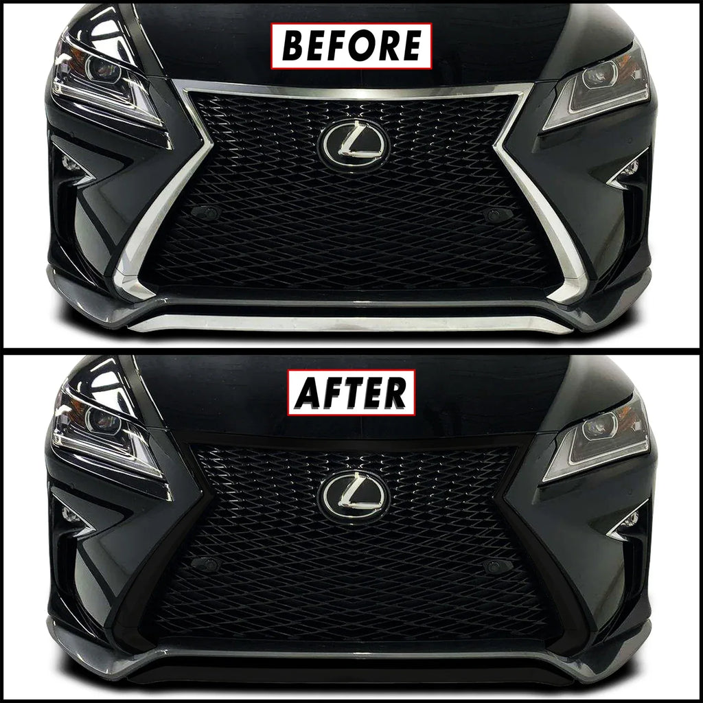 2016-2019 Lexus RX F Sport | Front Grill Trim Chrome Delete PreCut Vinyl Wrap