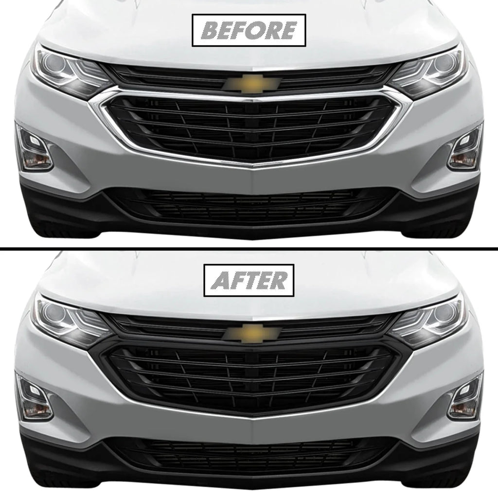 2018-2021 Chevrolet Equinox | Front Grill Trim Chrome Delete PreCut Vinyl Wrap