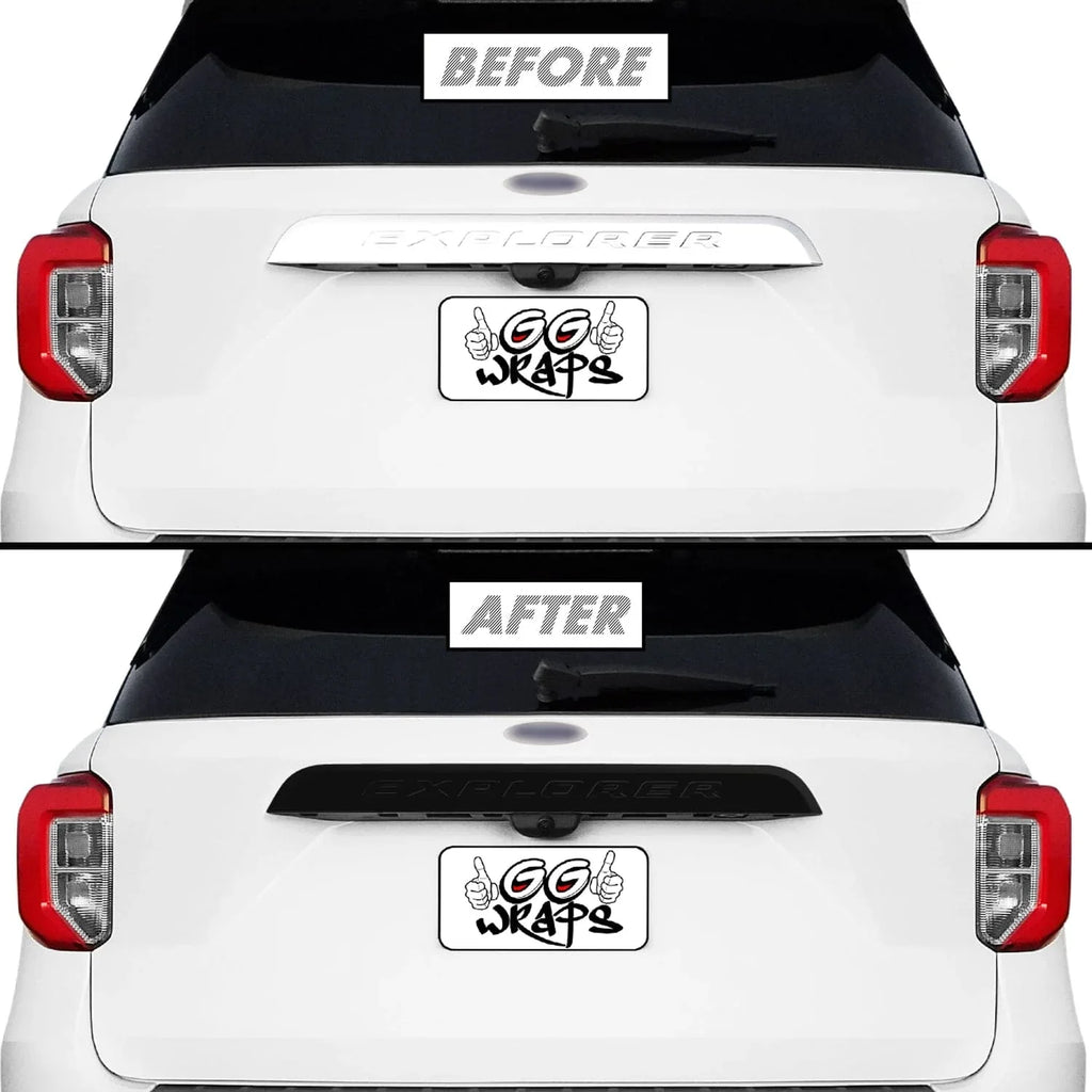 2020-2023 Ford Explorer | Tailgate Trim Chrome Delete PreCut Vinyl Wrap