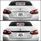 2016-2018 Nissan Altima | Rear Trunk Trim Chrome Delete PreCut Vinyl Wrap